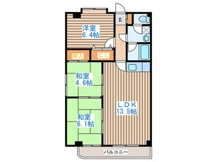 コスモ館の物件間取画像